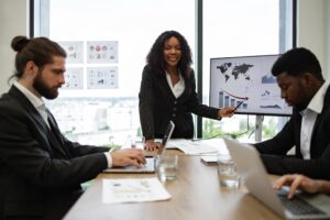 compliance empresarial profissionais reuniao